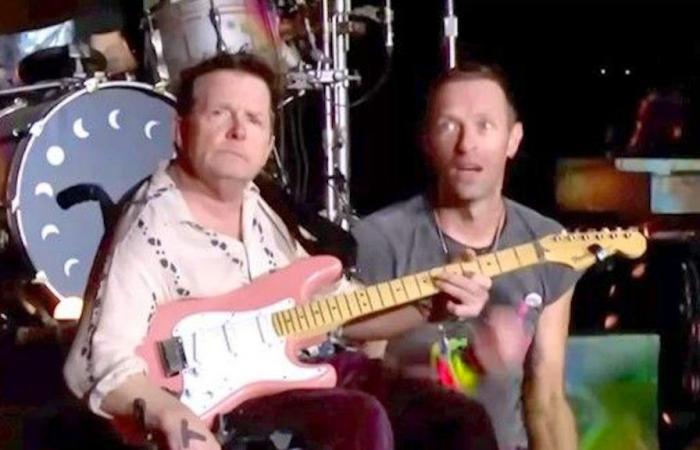 Coldplay lädt Michael J. Fox zu einem Jam auf die Bühne ein