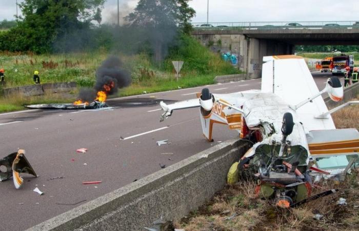 Flugzeugabsturz auf der A4: Die Leichen des Piloten und seiner beiden Passagiere werden obduziert