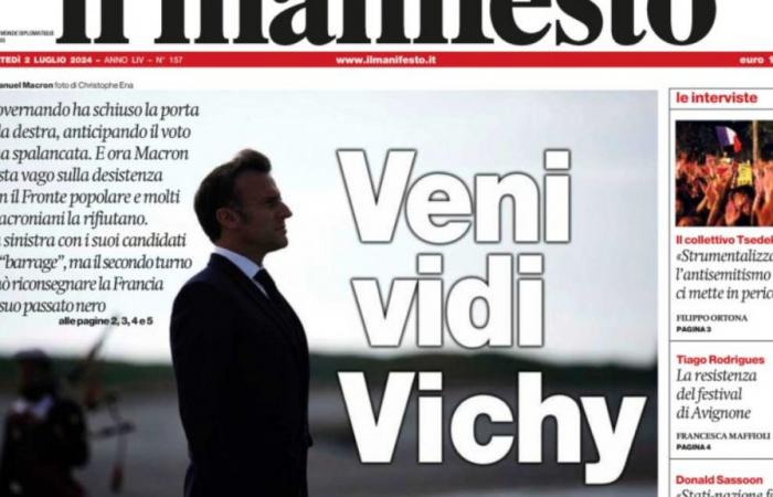 Die Bilanz des RN und die des Macron-Lagers sorgen für eine schockierende Schlagzeile in dieser italienischen Tageszeitung