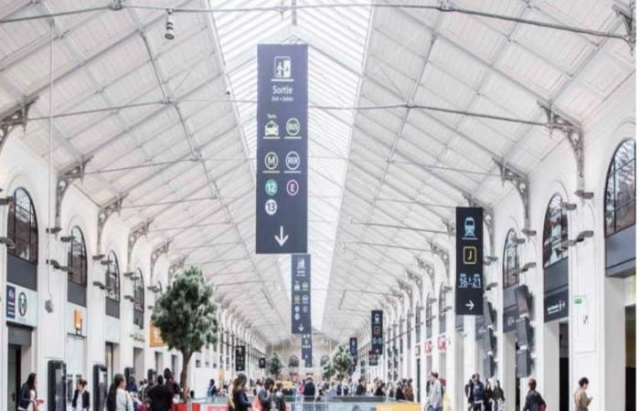 Der Pariser Bahnhof Saint-Lazare heißt neue Marken willkommen
