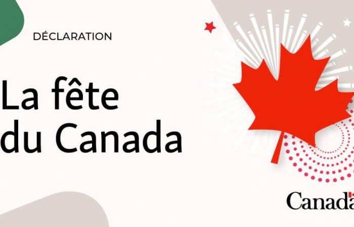 Erklärung von Minister Miller zum Kanada-Tag