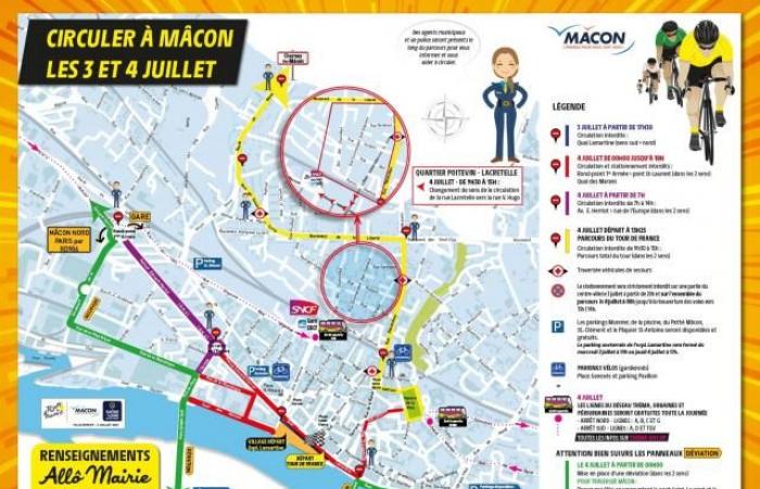 Tour de France in Mâcon am Donnerstag: Was erwartet Sie in der Innenstadt?