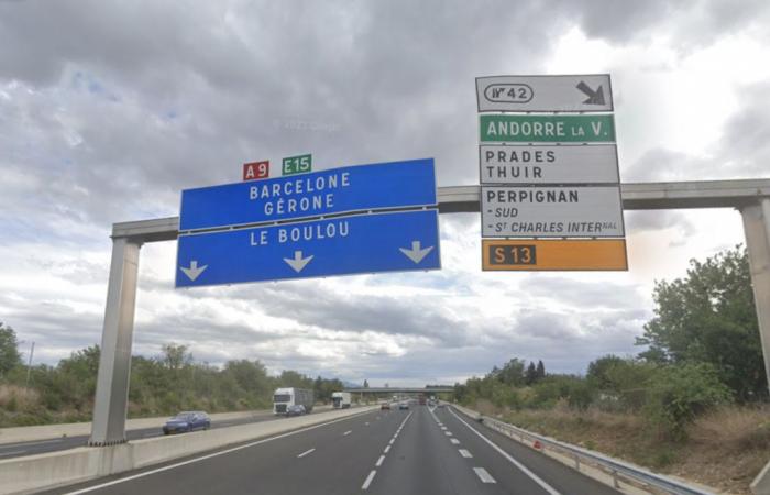 Auf der Autobahn A9 ein Mann zwischen Leben und Tod nach einem schweren Unfall in Richtung Perpignan