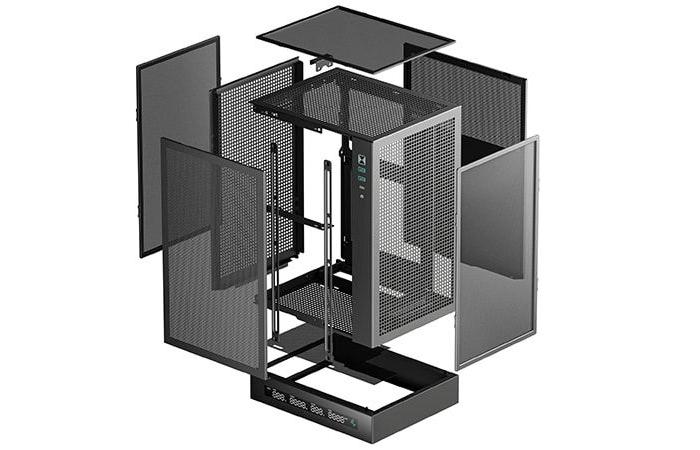 DeepCool kündigt CH170 Digital an, ein vertikales ITX-Gehäuse