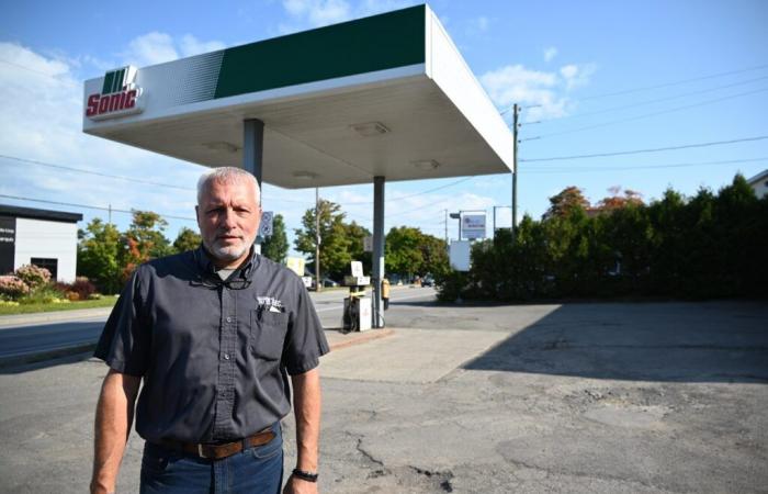 Nur noch eine Tankstelle in der Fraser Street in Rivière-du-Loup