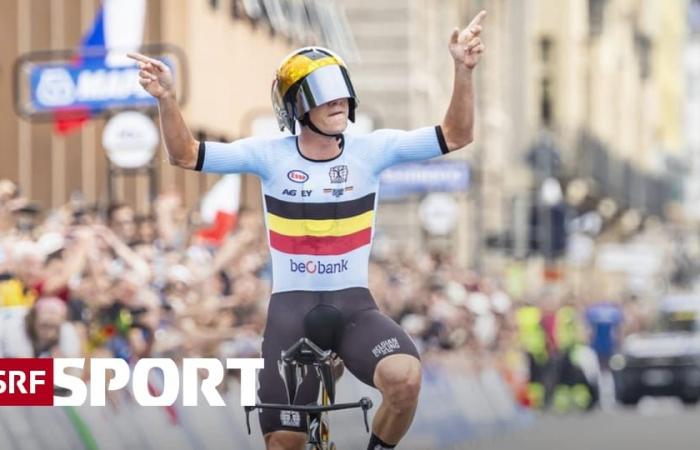 WM-Zeitfahren der Männer – Evenepoel vertidigt Titel – Küng und Bissegger klar geschlagen – Sport