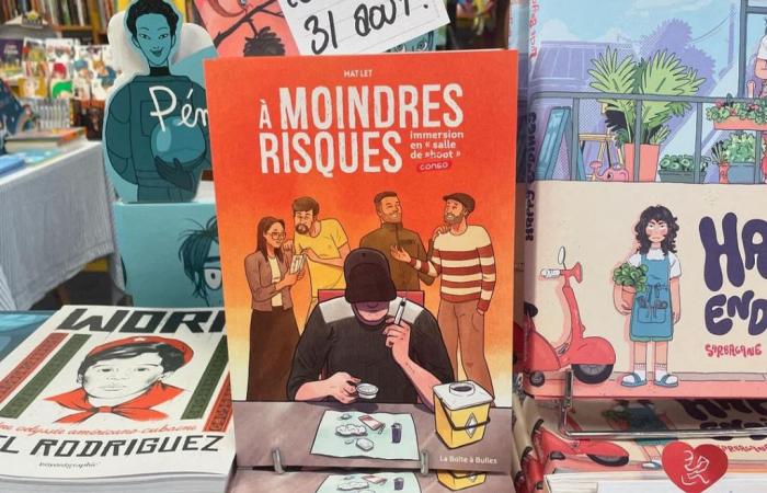 ein Comic über den Drogenkonsumraum in Paris