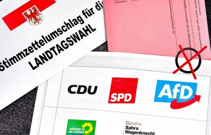 Hochrechnung zur Landtagswahl in Brandenburg: SPD knapp vor AfD