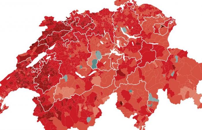 die Abstimmungsergebnisse nach Gemeinden – rts.ch