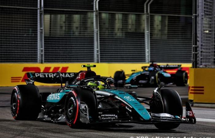 Formel 1 | Mercedes F1 fällt hinter Hamilton zurück und gibt seinen Fehler zu