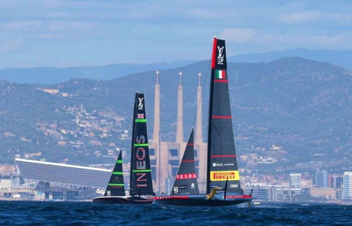 Luna Rossa und Ineos Britannia haben einen Gleichstand