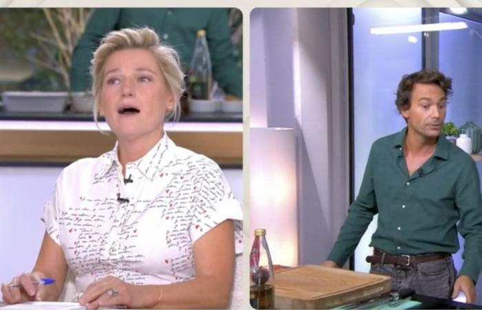 Anne-Elisabeth Lemoine ist fassungslos über die Leiche von Bertrand Chameroy