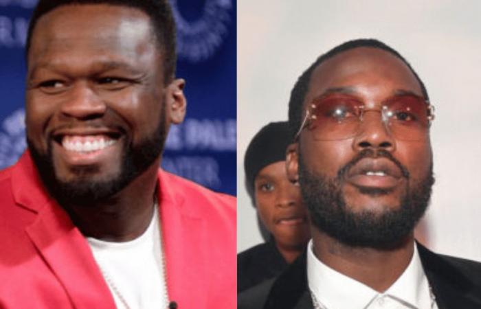 „50 Cent Clowns Meek Mill für das Angebot von 100.000 US-Dollar, um seinen Namen von Diddy Drama reinzuwaschen“