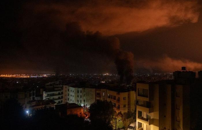 Eine Nacht voller Chaos im Libanon unter israelischen Luftangriffen