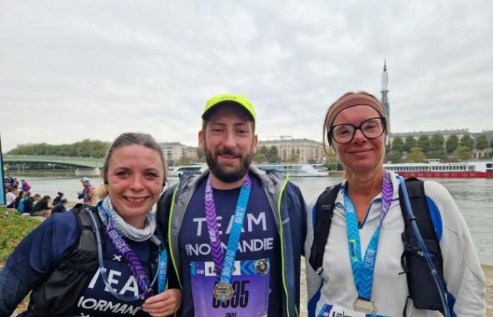 Seine-Marathon 76. Sie hatten dank Paris Normandy ihre Startnummern gewonnen, sagen Leser