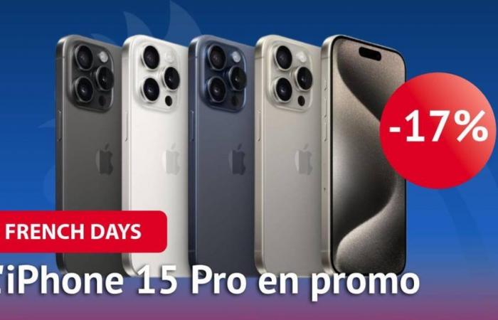 Während der French Days ist das iPhone 15 Pro um -17 % günstiger und bleibt aufgrund seiner Leistung eines der besten Smartphones