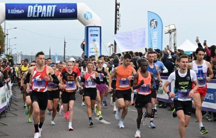 Seine-Marathon 76. Sie hatten dank Paris Normandy ihre Startnummern gewonnen, sagen Leser