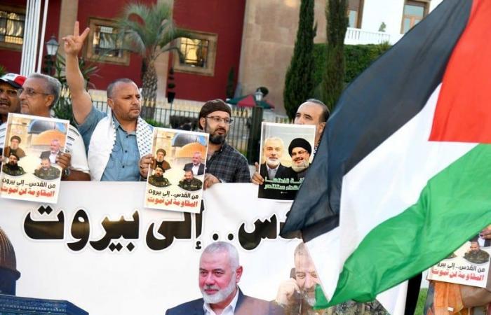 Die Ermordung von Hassan Nasrallah durch Israel bringt Marokkaner dazu, den Slogan „Widerstand wird nicht sterben“ zu erheben.