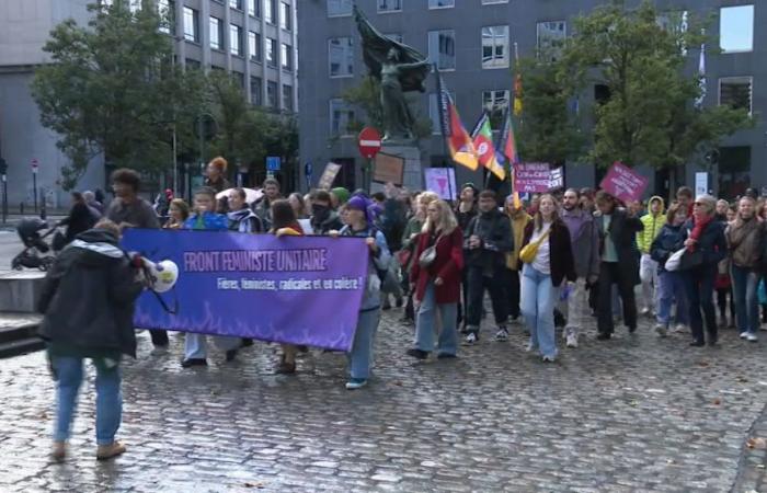 300 Menschen demonstrieren auf den Straßen von Brüssel