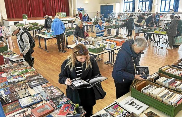 In Paimpol verkauft Secours populaire Bücher, um Kultur anzubieten