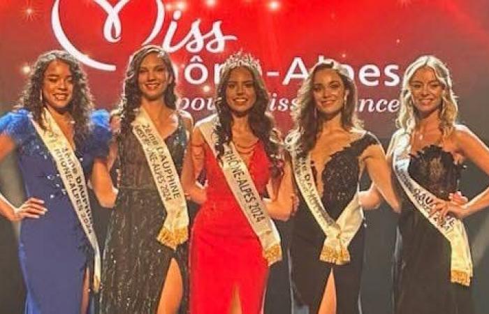 Wettbewerb. Alexcia Couly, Vertreterin des Großraums Lyon, wählte Miss Rhône-Alpes