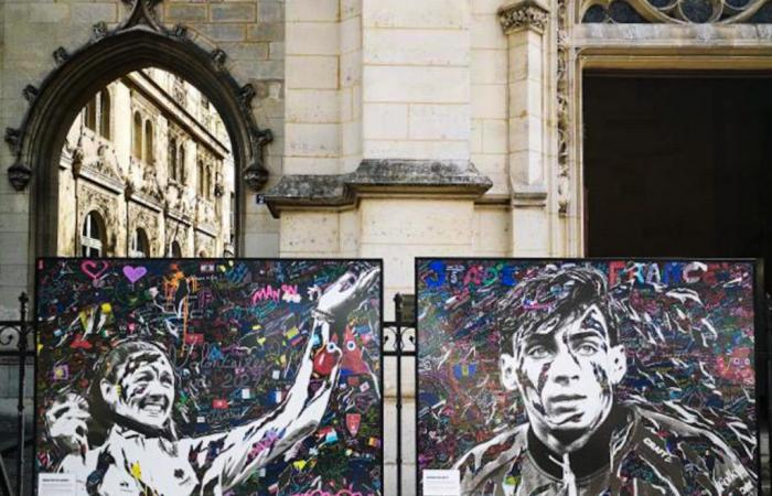 The Faces of Games, die kostenlose Street-Art-Ausstellung von Jo Di Bona, um den Place du Louvre zu entdecken