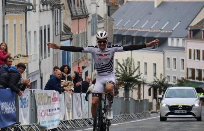 Ilan Larmet siegt nach 130 km Flucht, Hattrick von Dinan