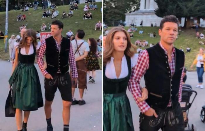 Michael Ballack feiert seinen Geburtstag auf dem Oktoberfest mit seiner 24 Jahre jüngeren Freundin