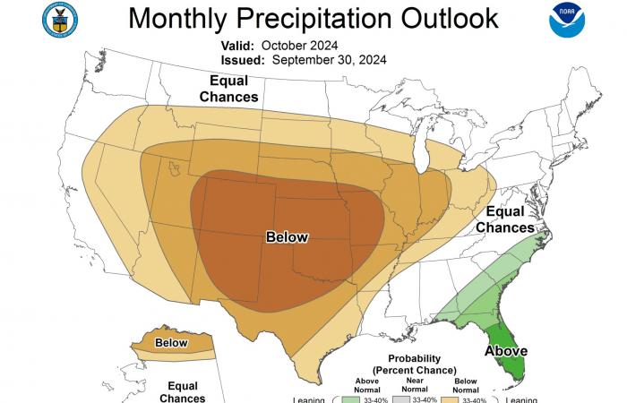 Ungewöhnlich warm und trocken im gesamten CONUS