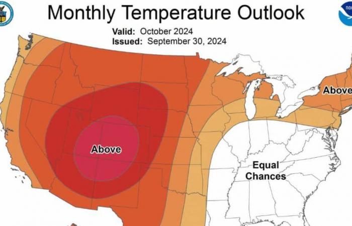 Ungewöhnlich warm und trocken im gesamten CONUS