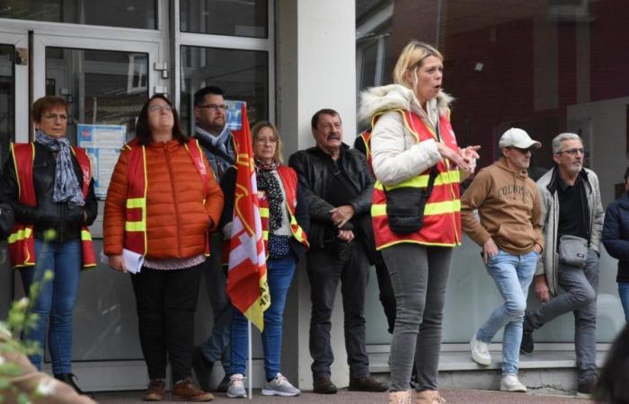 Eine zaghafte Wiederaufnahme der Demonstrationen in Fécamp, Dienstag, 1. Oktober 2024