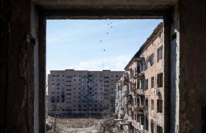 die Stadt Wuhledar, ukrainische Hochburg im Donbass, von den Russen erobert