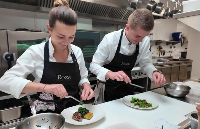 Gastronomie. Gault et Millau wird von diesem jungen Normannenpaar an der Spitze von Roze verführt