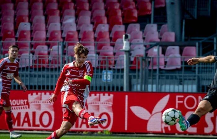 Jugendliga. Demonstration von Salzburg, die das Stade Brestois zerschmettert