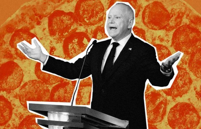 Tim Walz kam nach der Vizepräsidentendebatte in dieser „ziemlich guten und ziemlich beliebten“ New Yorker Pizzeria vorbei