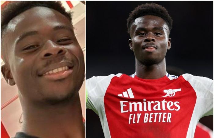 Bukayo Saka scheint seine Fehde mit der Arsenal-Legende beigelegt zu haben