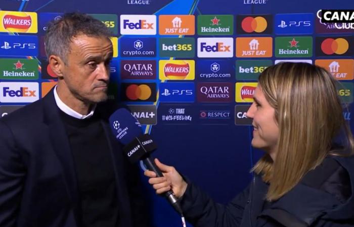 Margot Dumont, Journalistin bei Canal+, gefiel ihr Austausch mit PSG-Trainer Luis Enrique nicht