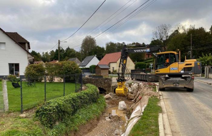 In Bout de Haut in Cormont sind die Arbeiten im Gange, aber eine Brücke stellt ein Problem dar