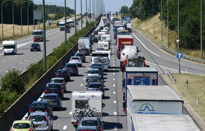 Nach einem schweren Unfall war die E40 in Richtung Küste gesperrt