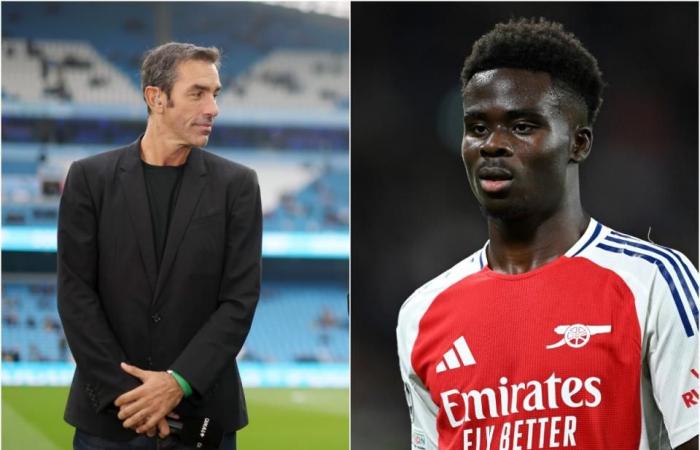 Bukayo Saka scheint seine Fehde mit der Arsenal-Legende beigelegt zu haben