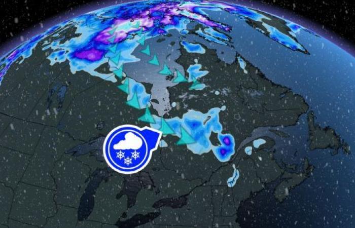 Sehen Sie, wann in Quebec voraussichtlich Schnee fallen wird