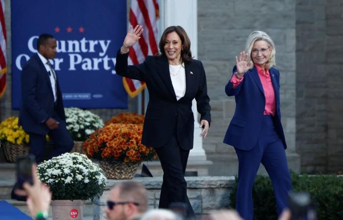 Harris will gemäßigte Republikaner um sich scharen, Trump verbreitet Lügen