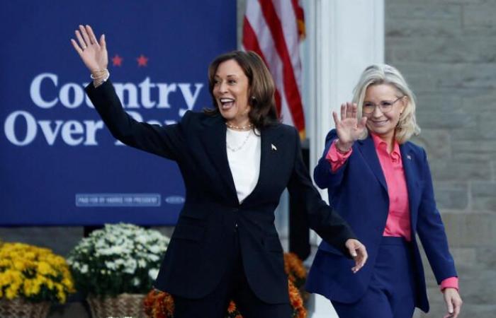 Kamala Harris inszeniert ihre politische Eröffnung und zeichnet Liz Cheneys spektakuläre Kundgebung auf