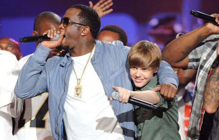 Diddy und Justin Bieber kommen sich in einer Serie von Throwback-Fotos sehr nahe