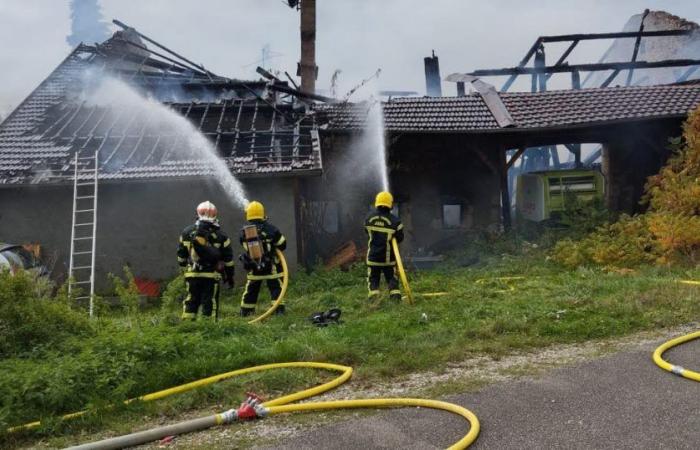 Habe geschworen. Ein Brand verwüstet ein Wohnhaus in Chapois