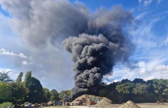 Auf einer Baustelle in Tyrosse bricht ein Feuer aus