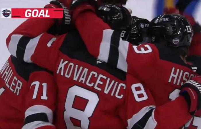 Ein Tor und eine Vorlage für Johnathan Kovacevic in seinem ersten Saisonspiel bei den Devils