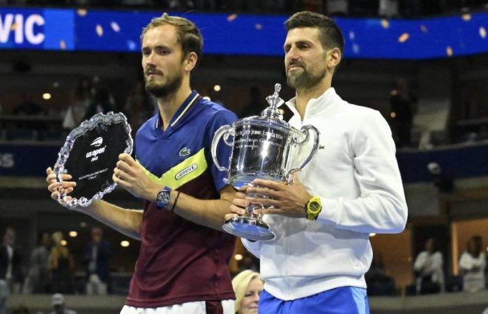 ATP > Medvedev über Djokovic: „Ich versuche immer, den Leuten verständlich zu machen, dass Novak manchmal nicht nur schlecht, sondern irgendwie schlechter als jemand anderes dargestellt wird. Aber was auch immer meine Position war, er hatte immer die gleiche Einstellung mir gegenüber.“