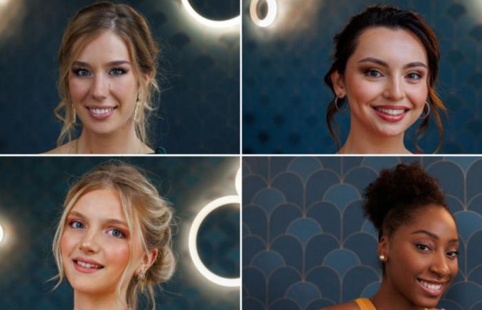 Entdecken Sie das Porträt von vier Kandidaten für die Wahl von Miss Champagne-Ardenne