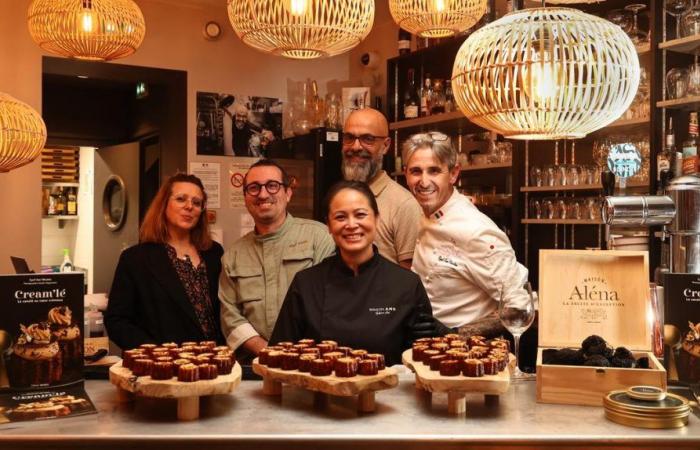 Cream’lé, die Bordeaux-Canelé-Dessertversion von Cyril San Nicolas, herausgegeben von „Sud Ouest“